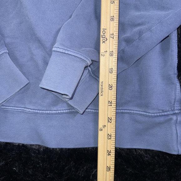 JWXS Crewneck Sweatshirt Mens Small Blue Pocket Pullover Long Sleeve Cotton - Picture 4 of 8